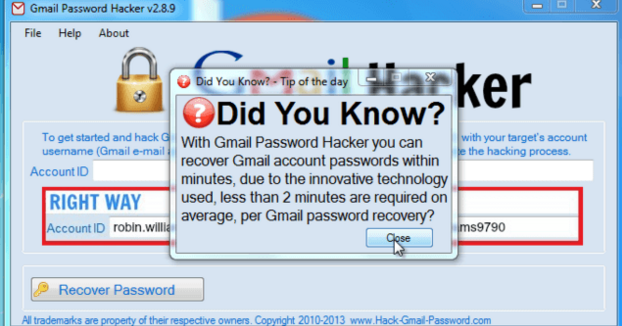 Gmail Hacker Activation Code Free